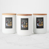 今、私は動物園で3歳の3歳の誕生日である フードラベル (ボトル)