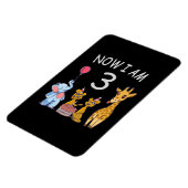 今、私は動物園で3歳の3歳の誕生日である マグネット (左側)