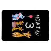 今、私は動物園で3歳の3歳の誕生日である マグネット (横)