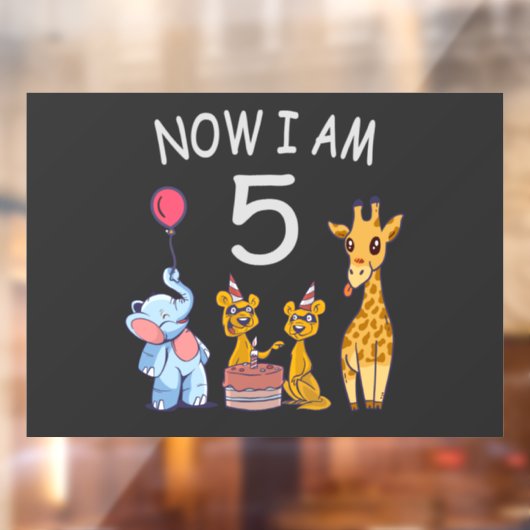 今、私は動物園で5歳の誕生日である ウィンドウサイン (シート2)