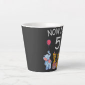 今、私は動物園で5歳の誕生日である カフェラテマグ (正面)