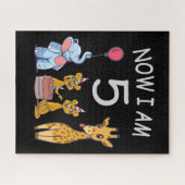 今、私は動物園で5歳の誕生日である ジグソーパズル (横)