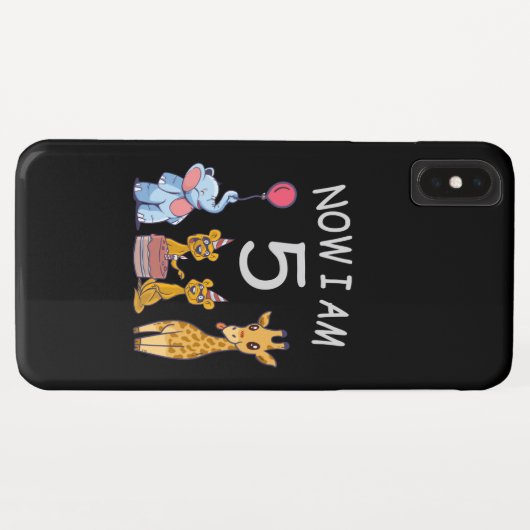 今、私は動物園で5歳の誕生日である Case-Mate iPhoneケース (裏面(横))