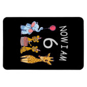 今、私は動物園で6歳の6誕生日だ マグネット (横)