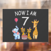 今、私は動物園で7歳の7誕生日だ ウィンドウサイン (シート2)