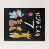 今、私は動物園で7歳の7誕生日だ ジグソーパズル (横)