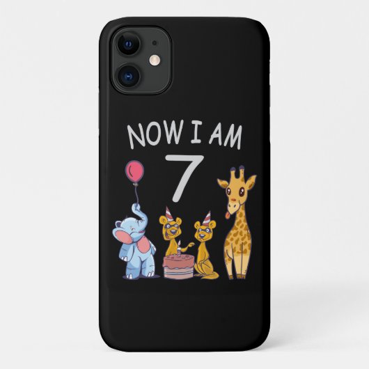 今、私は動物園で7歳の7誕生日だ Case-Mate iPhoneケース (裏面)