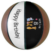 今、私は動物園で8歳の8誕生日である バスケットボール (縦)