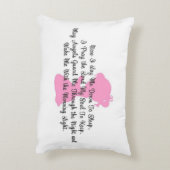 "今、私は眠りに私を横たえる"アクセント枕 アクセントクッション (裏面(縦))