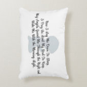 "今、私は眠りに私を横たえる"アクセント枕 アクセントクッション (正面(垂直))
