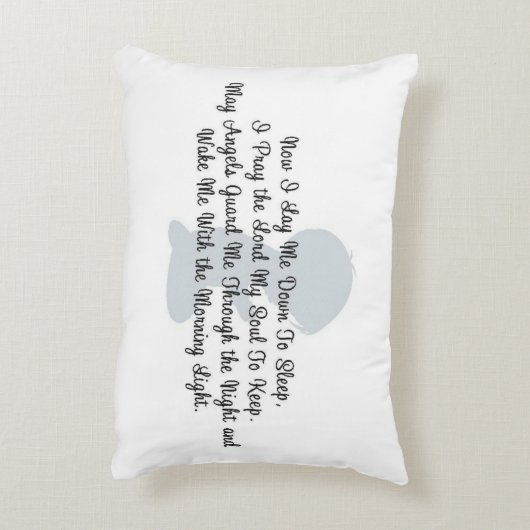 "今、私は眠りに私を横たえる"アクセント枕 アクセントクッション (裏面(縦))