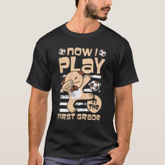 今、私は遊1年生のサッカーをしている Tシャツ (正面)