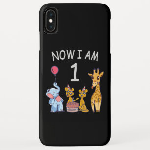 今、私は1歳になりました。動物園での最初の誕生日 iPhone XS MAXケース