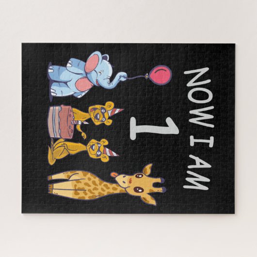 今、私は1歳の動物園の1歳の誕生日である ジグソーパズル (横)