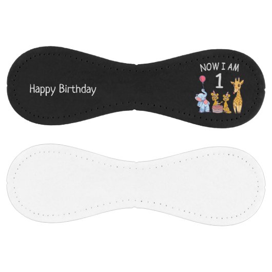 今、私は1歳の動物園の1歳の誕生日である ソフトボール (パネル)