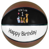 今、私は1歳の動物園の1歳の誕生日である バスケットボール (正面)