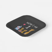 今、私は1歳の動物園の1歳の誕生日である ペーパープレート (傾斜あり)