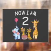 今、私は2歳の動物園の2番目の誕生日である ウィンドウサイン (シート2)