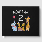 今、私は2歳の動物園の2番目の誕生日である ゲストブック (正面)