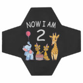 今、私は2歳の動物園の2番目の誕生日である サッカーボール (フラット)