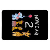 今、私は2歳の動物園の2番目の誕生日である マグネット (横)