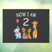 今、私は2歳の2歳の誕生日で動物園ベビー ウィンドウサイン (シート3)