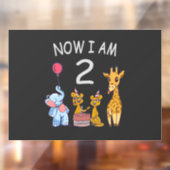 今、私は2歳の2歳の誕生日で動物園ベビー ウィンドウサイン (シート2)