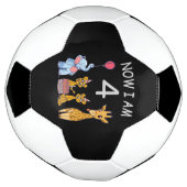 今、私は4歳の動物園の4歳の誕生日である サッカーボール (回転)