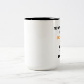 "今Iのすることは何だったか"。 コーヒー・マグ ツートーンマグカップ (中央)