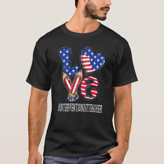 介入主義者の先生 愛 国旗 花火 4t tシャツ (正面)