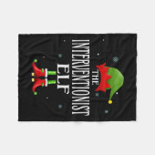 介入者小妖精や小人クリスマス一致ファミリーグループChr フリースブランケット (正面(横))