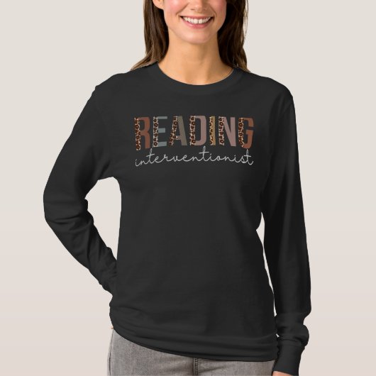 介入者読のヒョウ鑑賞女性 Tシャツ (正面)