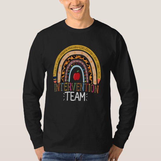 介入Rtiチーム応答先生スクールチーム Tシャツ (正面)