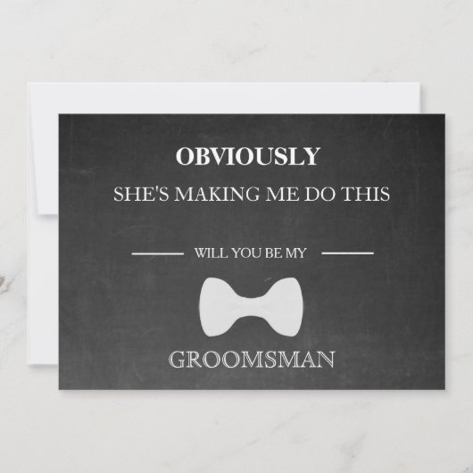 介添人になってくれますか? 招待状 (正面)