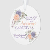 介護かわいらし素晴らし者の認識フローラ オーナメント (正面)