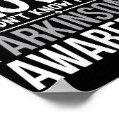 介護の人たちはパーキンソンを愛するように呼び掛ける ポスター (角)