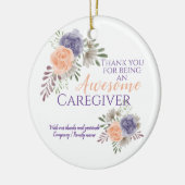 介護スタイリッシュ素晴らし者の認識フローラ セラミックオーナメント (左)