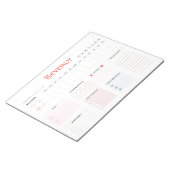 介護パーソナライズされた毎日プランナー ノートパッド (アングル)