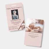 介護ホームヘルパー認定 バッジ (Front & Back)