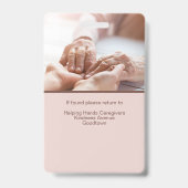 介護ホームヘルパー認定 バッジ (Back)