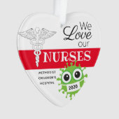介護医パーソナライズされた療クリスマスオーナメント オーナメント (正面)