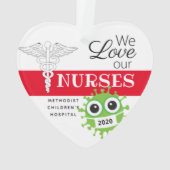 介護医パーソナライズされた療クリスマスオーナメント オーナメント (裏面)