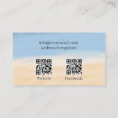 介護医療気にQRコードシーセルビーチ 名刺 (裏面)