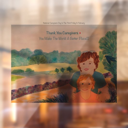 「介護士ありがとう」ウィンドウのリンクサイン ウィンドウサイン (シート2)