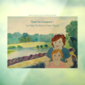 「介護士ありがとう」ウィンドウのリンクサイン ウィンドウサイン (シート3)