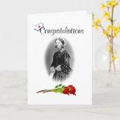 介護学位の取得おめでとう カード (黄色い花)