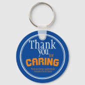 介護最高の者エバータイポグラフィブラックキーチェーン キーホルダー (正面)