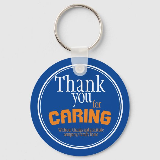 介護最高の者エバータイポグラフィブラックキーチェーン キーホルダー (正面)