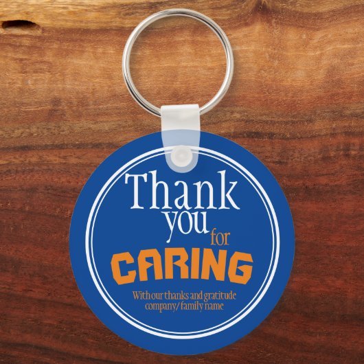 介護最高の者エバータイポグラフィブラックキーチェーン キーホルダー (正面)