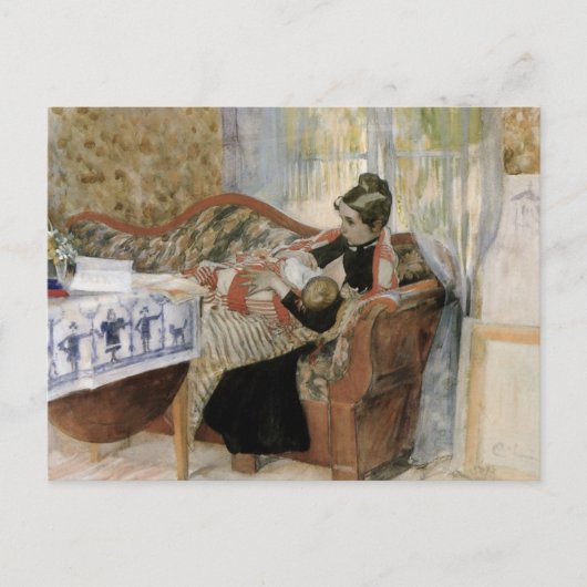 介護母のベビー ポストカード (正面)